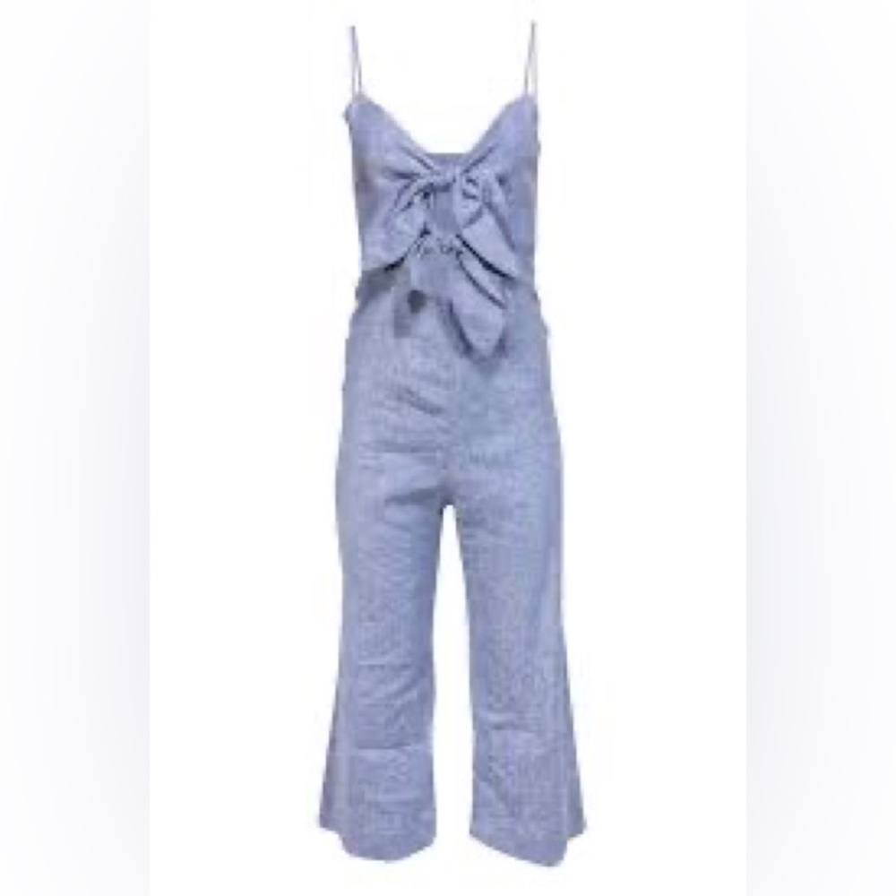 Intermix Tara Double Tie Open Detail Jumpsuit size 4 NWT